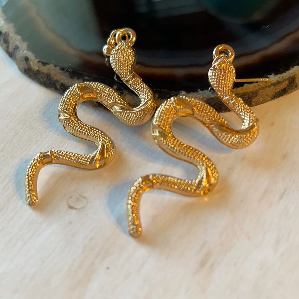 Kiana Slithering Snake Drop Earrings